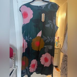 Floral print mini Anthropologie dress xl